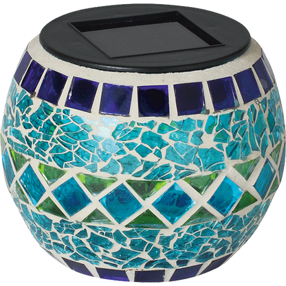 home Solarna vrtna dekorativna svjetiljka, svjećnjak,plavi,300mAh - MX 512/K