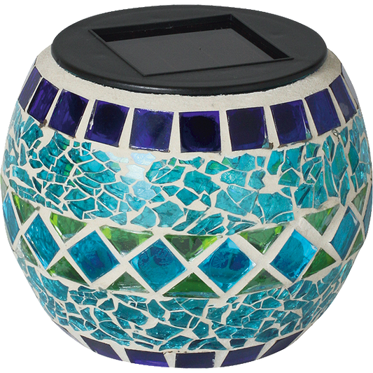 home Solarna vrtna dekorativna svjetiljka, svjećnjak,plavi,300mAh - MX 512/K