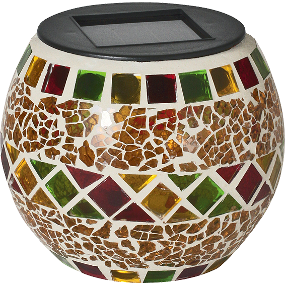 home Solarna vrtna dekorativna svjetiljka, svjećnjak,žuti, 300mAh - MX 512/S