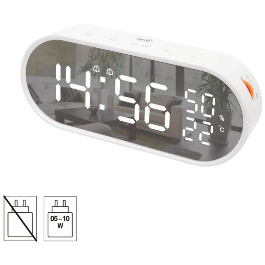 home Sat sa alarmom, LED zaslon, USB - LTC06