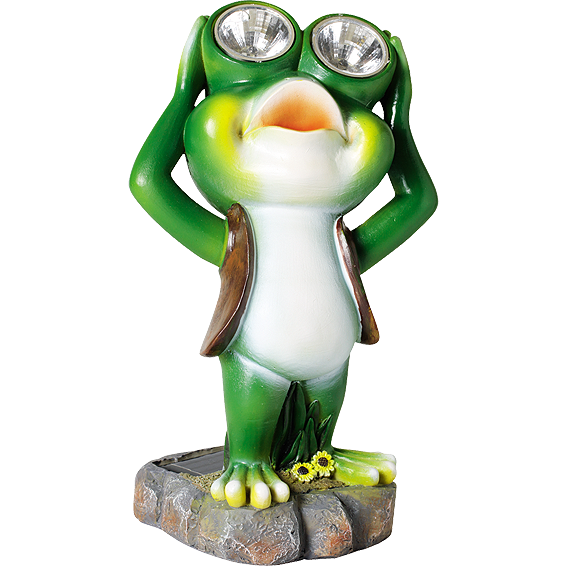 home Solarna vrtna dekorativna rasvjeta, žabica, 300 mAh - MX 638