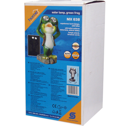 home Solarna vrtna dekorativna rasvjeta, žabica, 300 mAh - MX 638