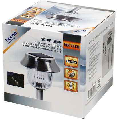 home Solarna vrtna LED lampa, metalna, 600 mAh - MX 715D