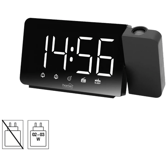 home Sat sa alarmom i projektorom, LED zaslon, FM radio - LTCRP03