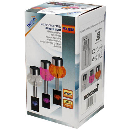 home Solarna vrtna dekorativna LED lampa, 600 mAh - MX 838/OR