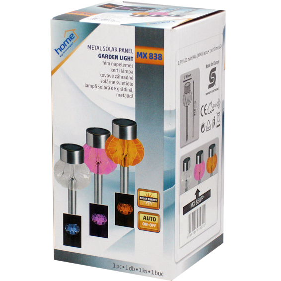 home Solarna vrtna dekorativna LED lampa, 600 mAh - MX 838/P