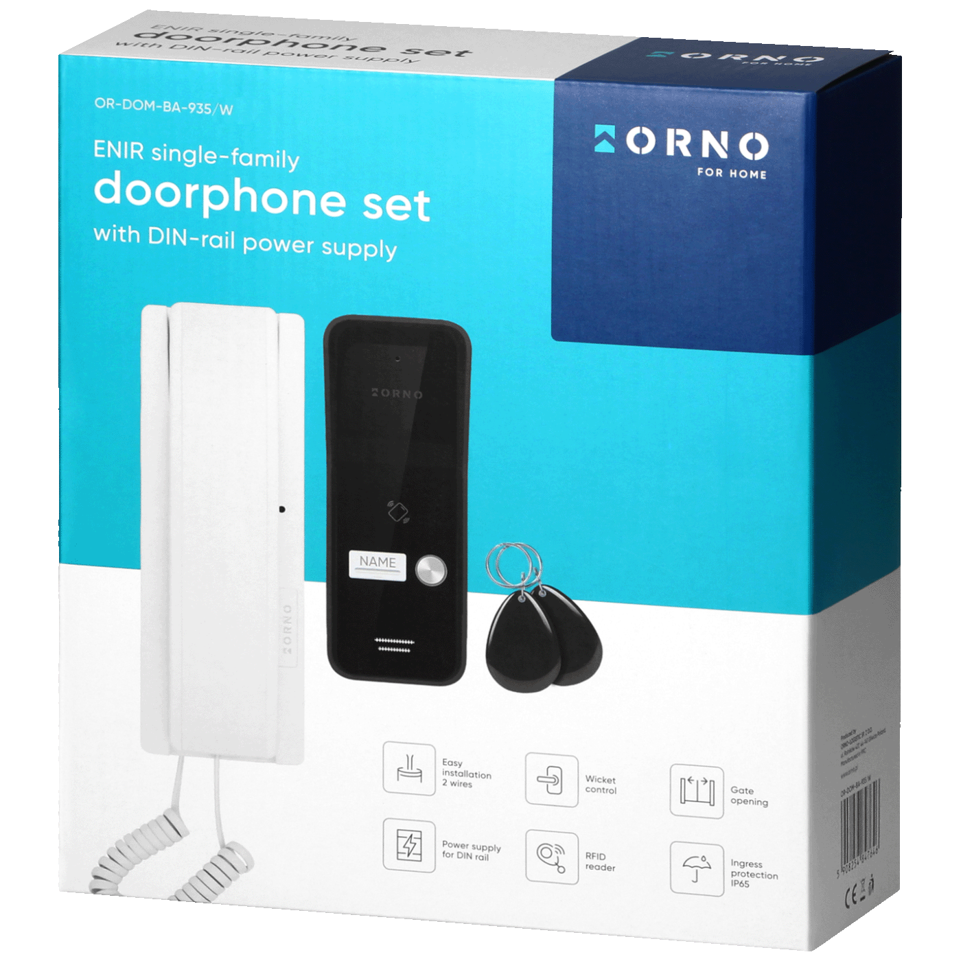 Orno Interfon, set, ENIR, bijela - OR-DOM-BA-935/W
