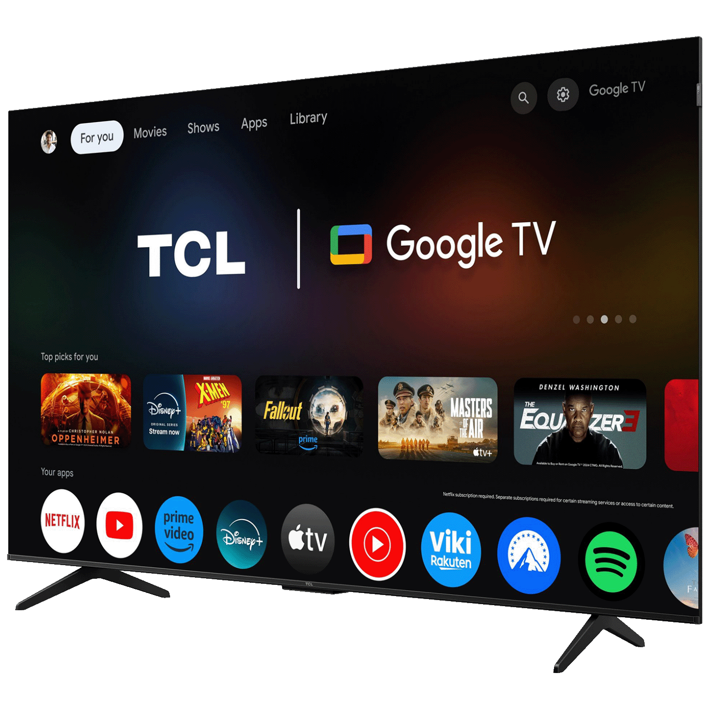 TCL Televizor Smart QLED P7K UHD 50", Google TV - 50P7K