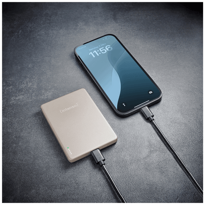 (Intenso) Prijenosni punjač, MagSafe, 5000mAh, bežični, Champagne - POWERBANK MW5000 Champagne