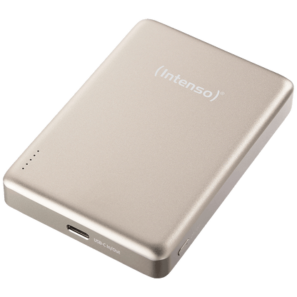 (Intenso) Prijenosni punjač, MagSafe, 10000mAh, bežični - POWERBANK MW10000 Champagne