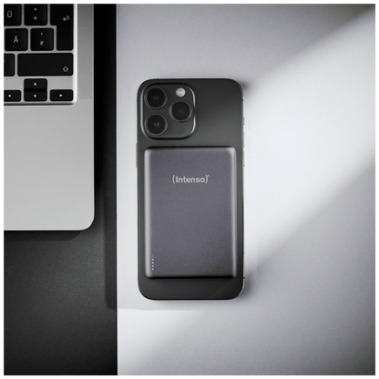(Intenso) Prijenosni punjač, MagSafe, 10000mAh, bežični - POWERBANK MW10000 Gray
