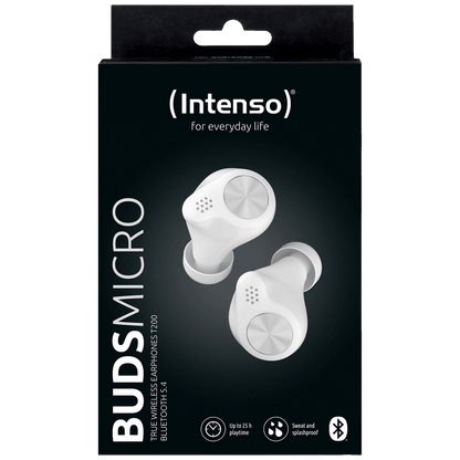 (Intenso) Slušalice bežične sa kutijicom za punjenje, Bluetooth - BUDS MICRO T200 White