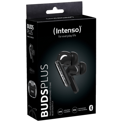 (Intenso) Slušalice bežične sa kutijicom za punjenje, ANC, Bluetooth - Buds Plus T310AE Black