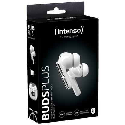(Intenso) Slušalice bežične sa kutijicom za punjenje, ANC, Bluetooth - Buds Plus T310AE White