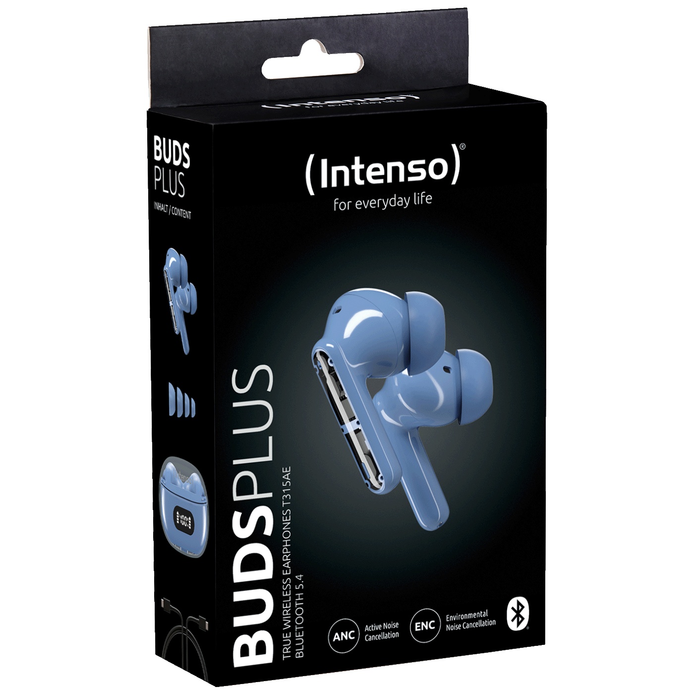 (Intenso) Slušalice bežične sa kutijicom za punjenje, ANC, Bluetooth - Buds Plus T310AE Blue