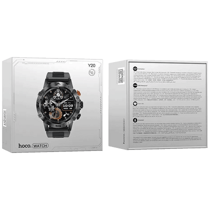 hoco. Pametni sat, 1.53" zaslon, Bluetooth, IP67 - Y20 Black