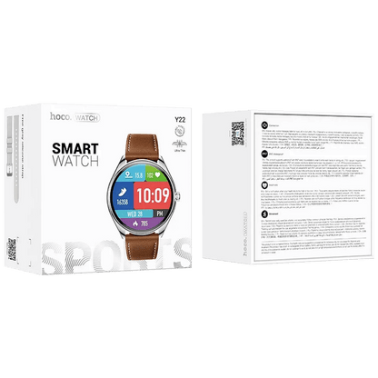 hoco. Pametni sat, 1.43" AMOLED, Bluetooth, IP67 - Y22 Silver