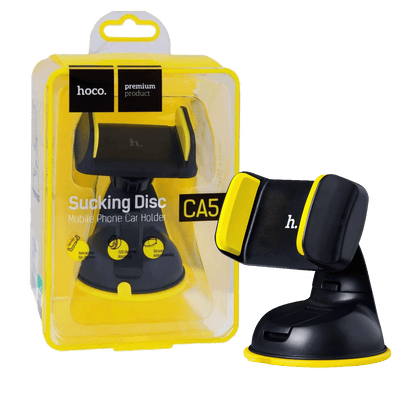 hoco. Auto držač za mobilne uređaje, vakuum - CA5 Yellow