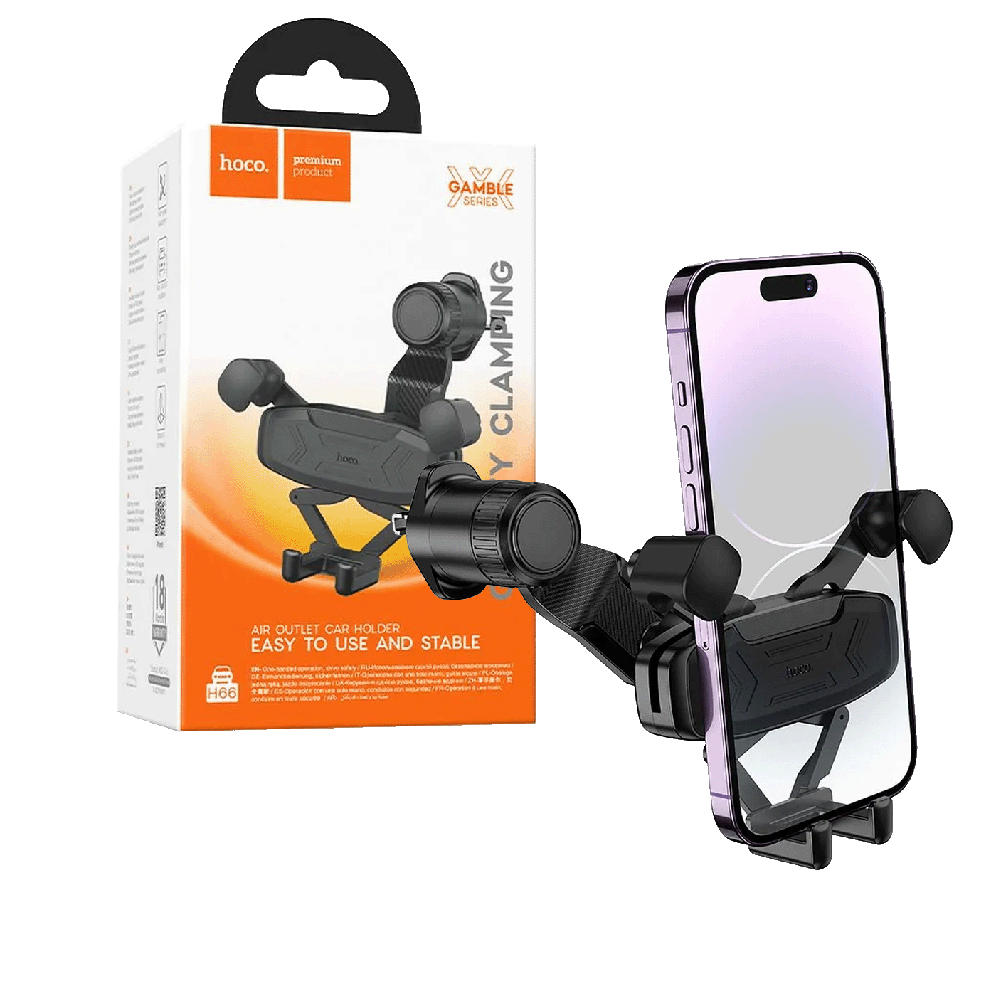 hoco. Auto držač za mobilne uređaje - H66 Black