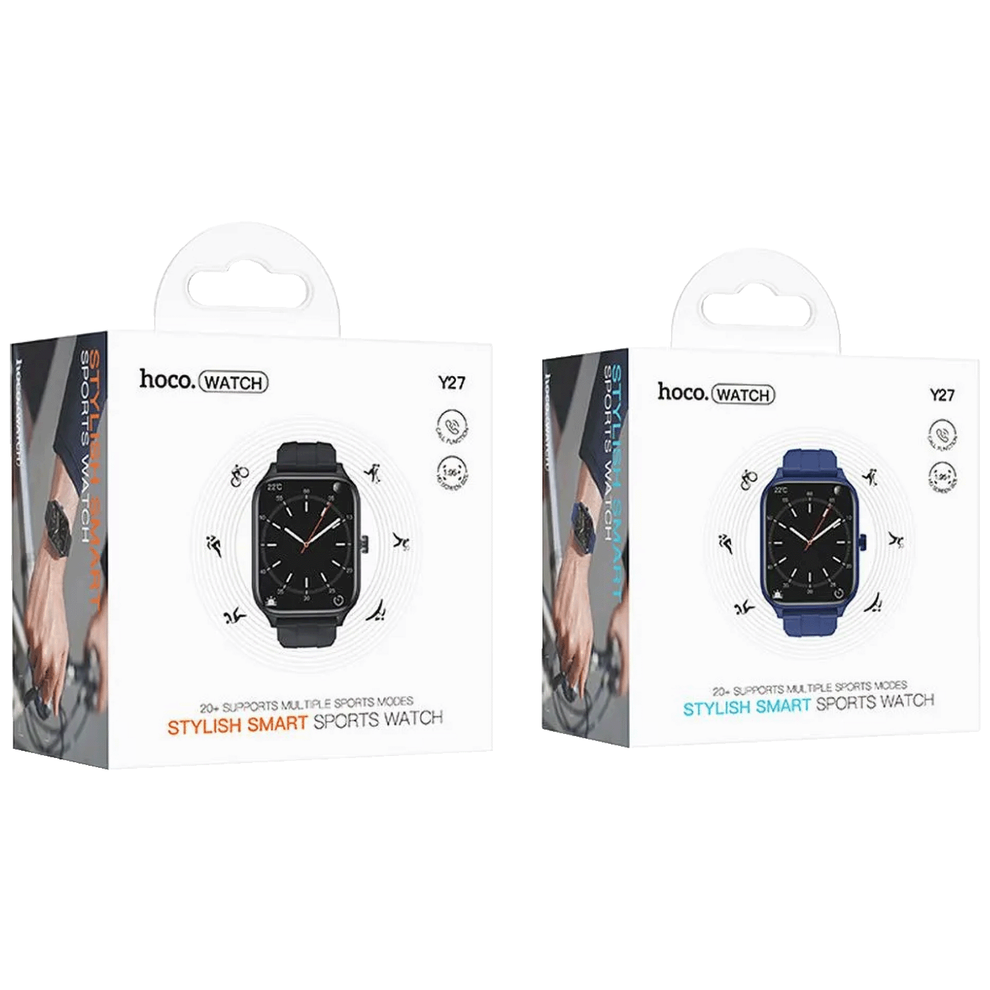 hoco. Pametni sat, 1.95" TFT zaslon, Bluetooth - Y27 Black