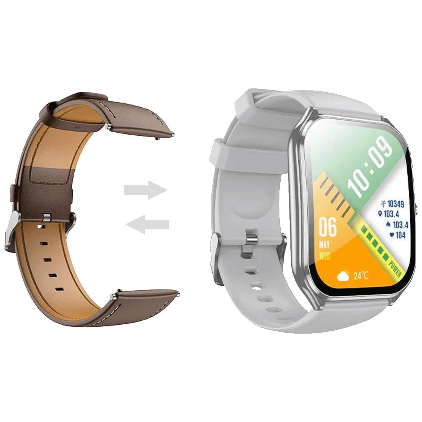 hoco. Pametni sat, 1.96", AMOLED zaslon, Bluetooth , IP67 - Y28 Silver