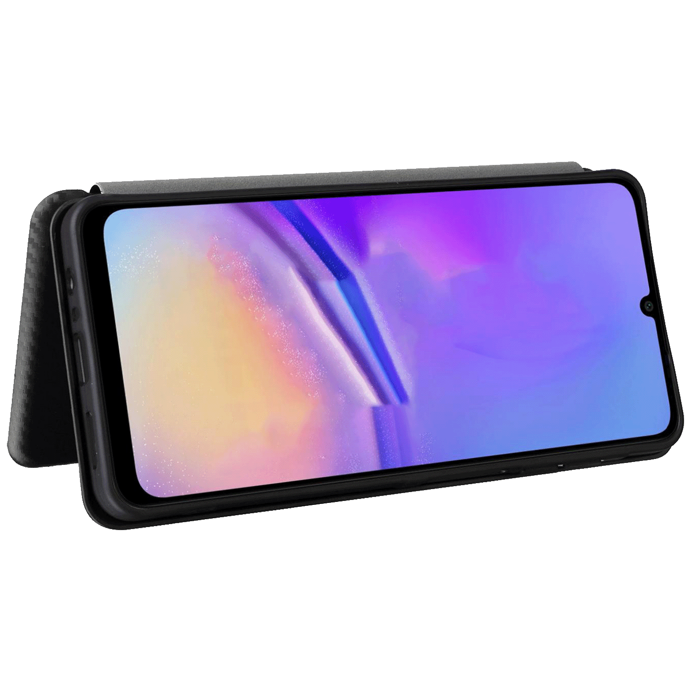 NN-Su Futrola preklopna za Samsung A07, koža, crna - Galaxy A07 Flip Leather Phone Case
