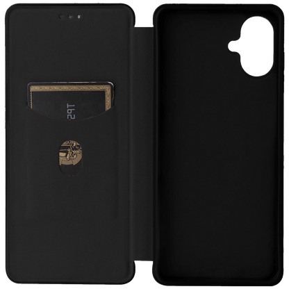 NN-Su Futrola preklopna za Samsung A07, koža, crna - Galaxy A07 Flip Leather Phone Case