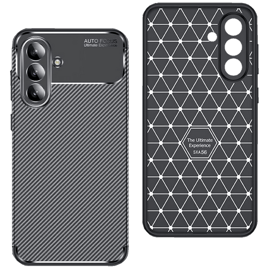 NN-Su Maska za Samsung A56, Carbon Fiber Texture, crna - Galaxy A56 TPU Phone Case
