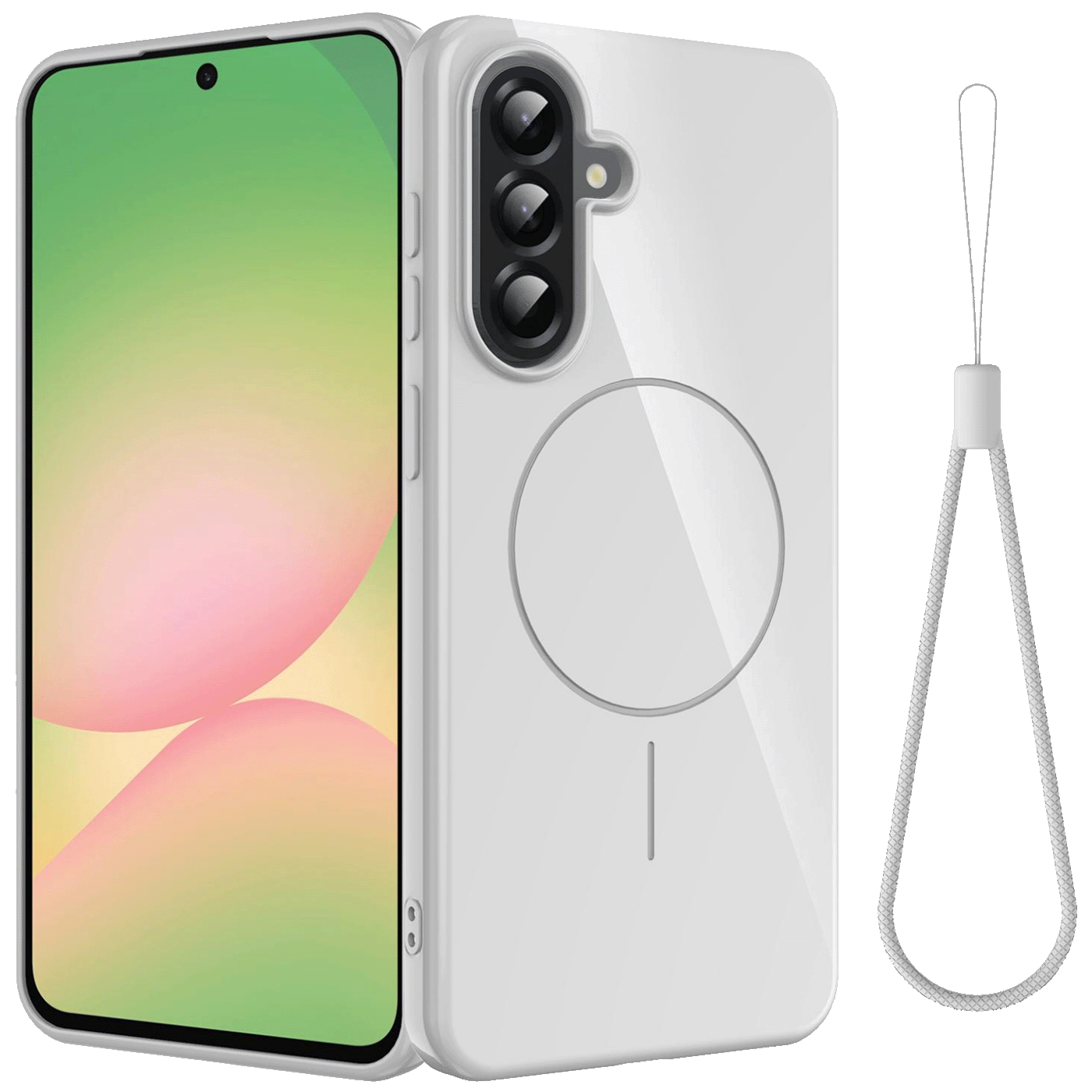 NN-Su Maska za Samsung A56, MagSafe, sa vezicom, Transparent - Galaxy A56 TPU MagSafe Phone Case