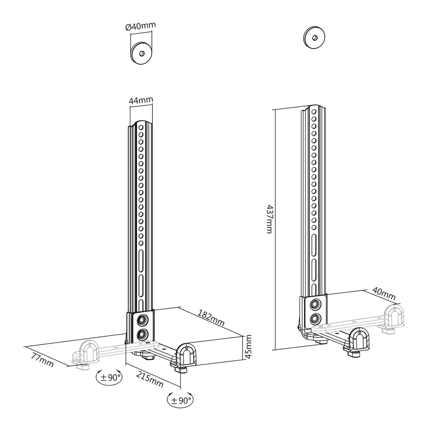 Maclean Univerzalni nosač za soundbar, do 15kg. - MC-914