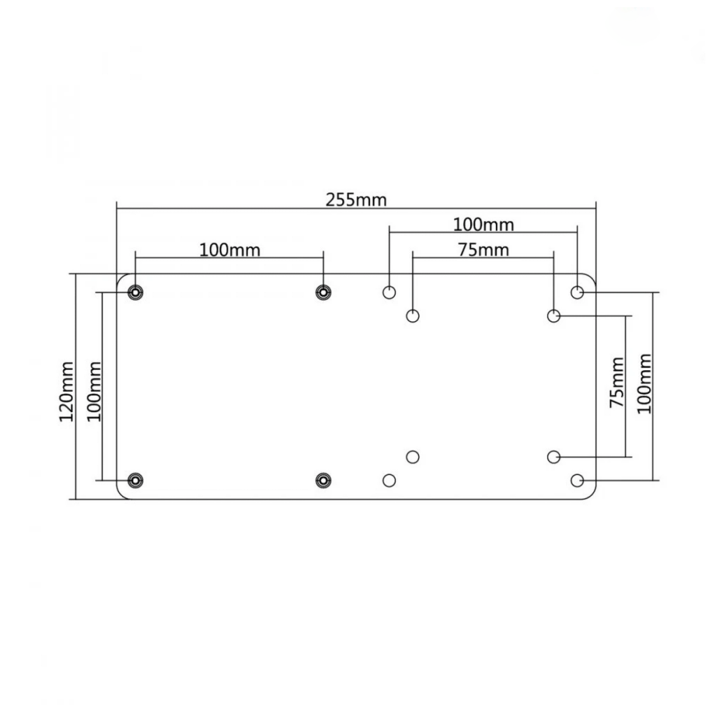 Maclean Adapter VESA za nosač za monitor, 75x75 na 100x100 - MC-721