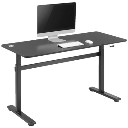 Ergo Office Radni stol 140 x 60 cm, podesiva visina, crna - ER-401 B