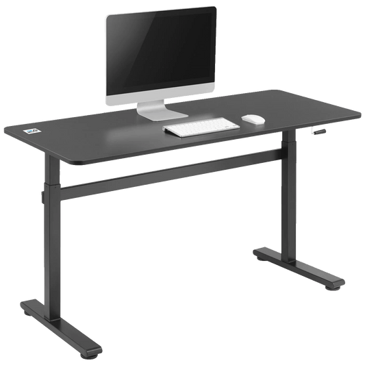 Ergo Office Radni stol 140 x 60 cm, podesiva visina, crna - ER-401 B