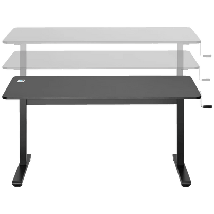 Ergo Office Radni stol 140 x 60 cm, podesiva visina, crna - ER-401 B