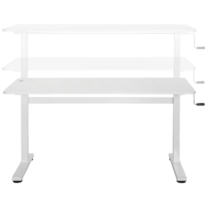 Ergo Office Radni stol 140 x 60 cm, podesiva visina, bijela - ER-401 W