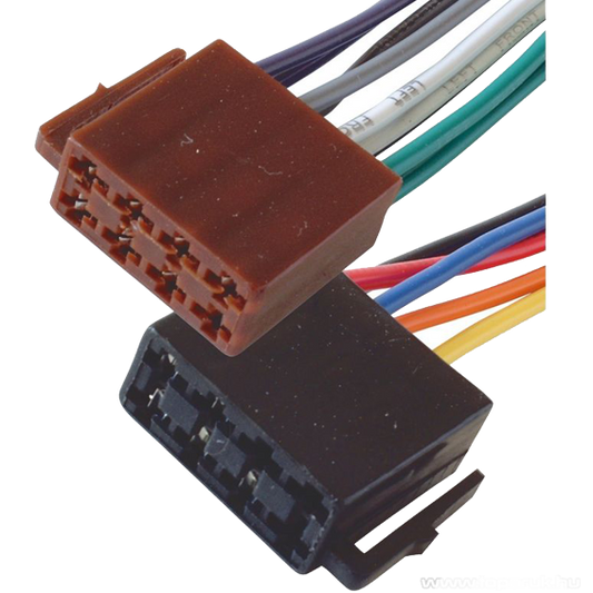 SAL Utičnica ISO, set, napajanje + zvučnici, 15cm, označene žice - ISO 2