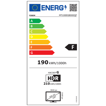 Fobem Televizor Smart QLED 144Hz 4K UltraHD 100", Google TV - MT100EG8000QF