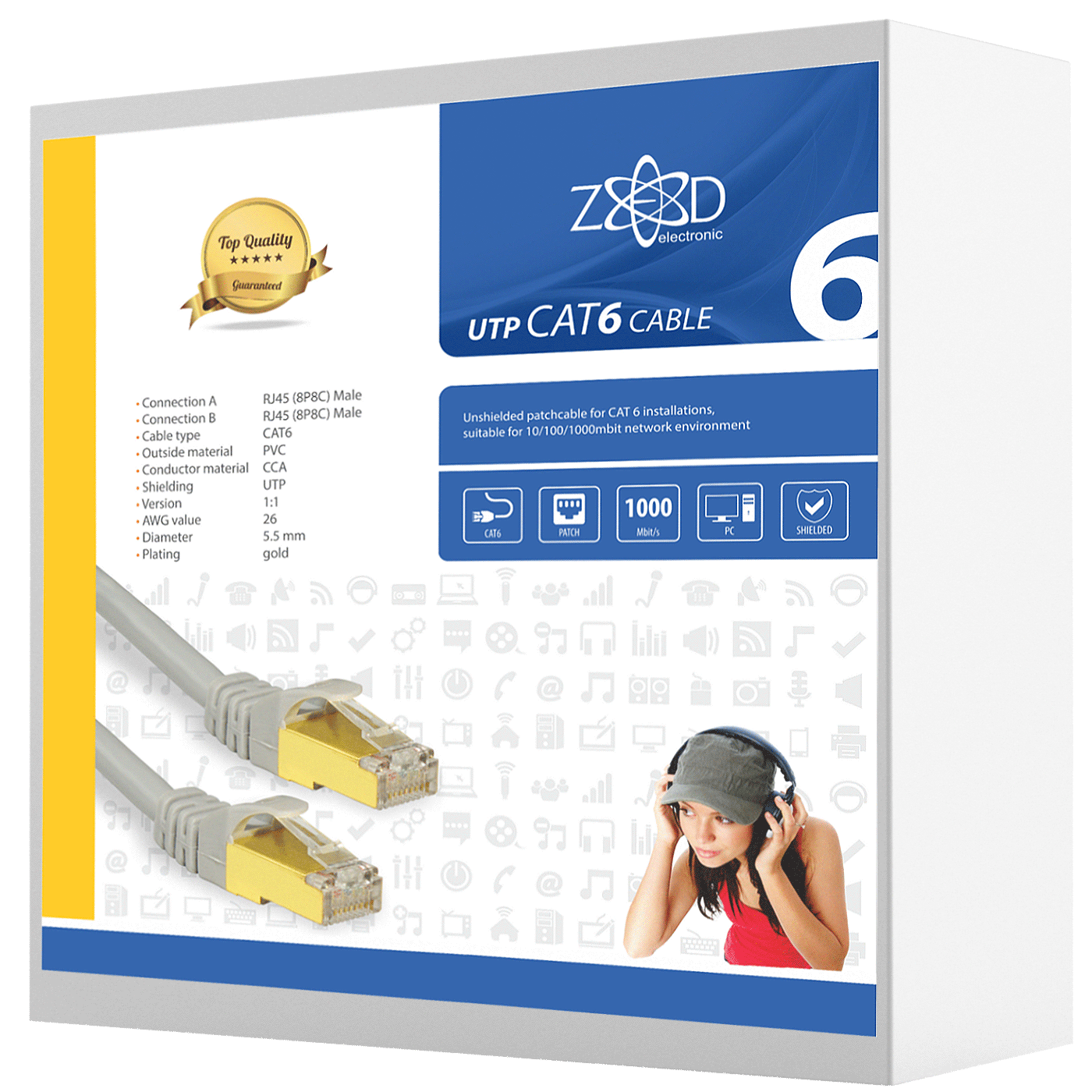 ZED electronic Mrežni FTP kabl, CAT6, 15 met - FTP6/15