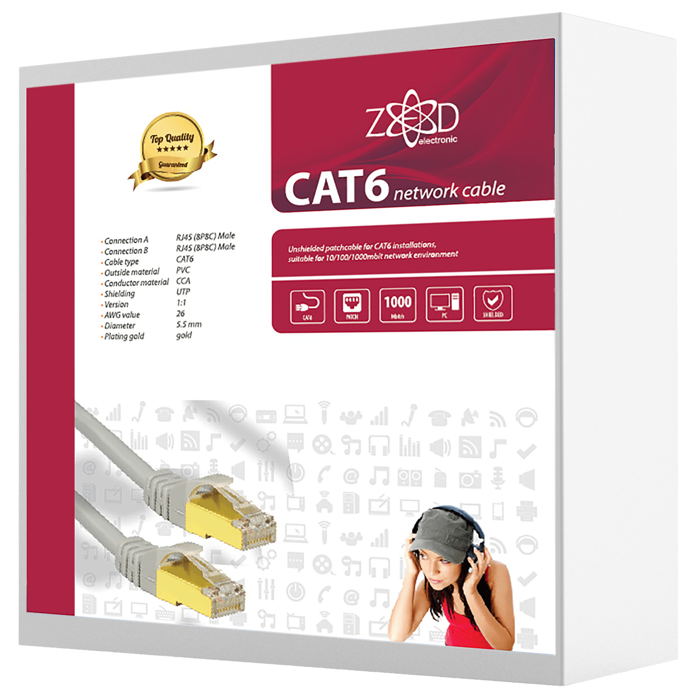 ZED electronic Mrežni FTP kabl, CAT6, 20 met - FTP6/20