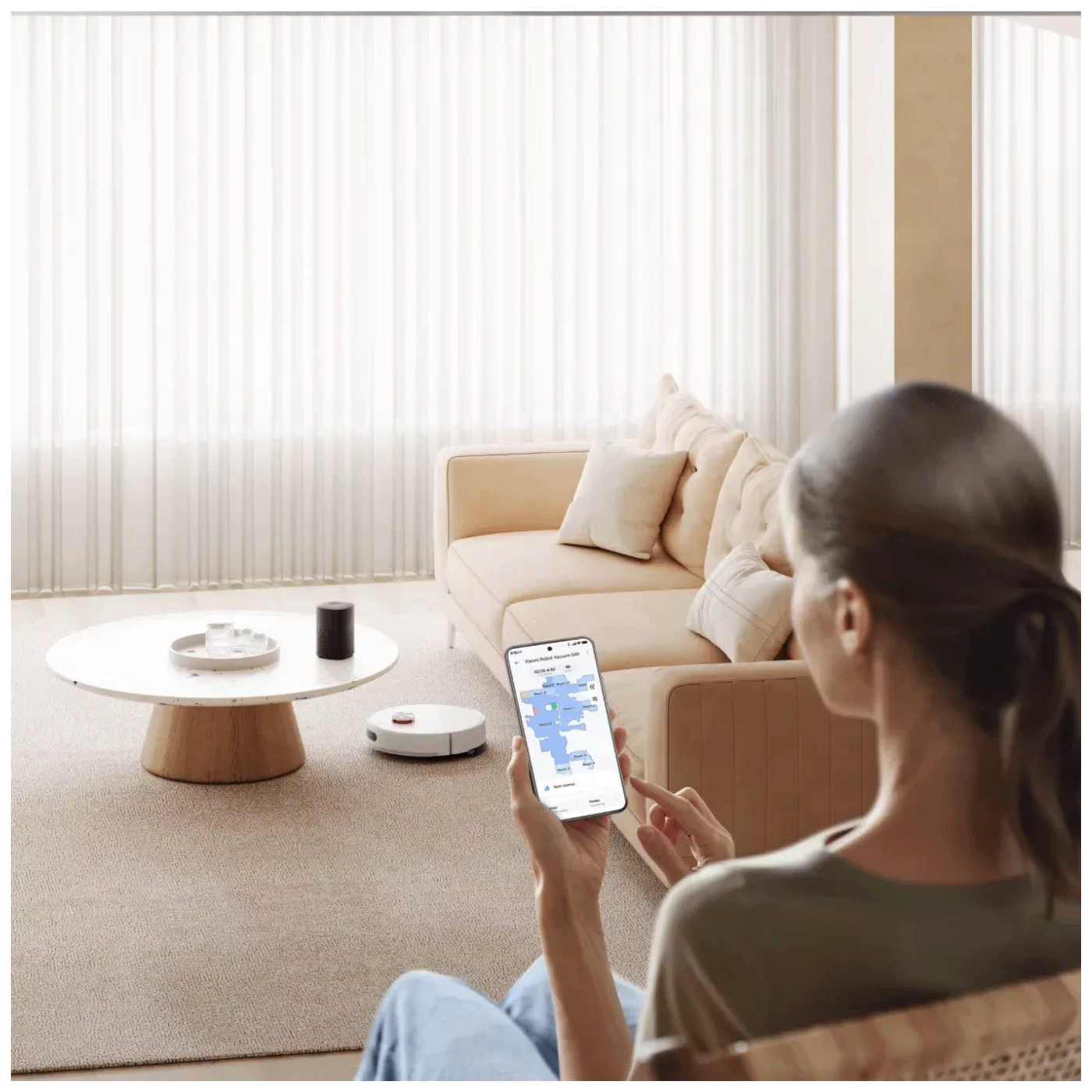 Xiaomi Robot usisavač, baterija 5200 mAh, 10000 Pa, WiFi - S40