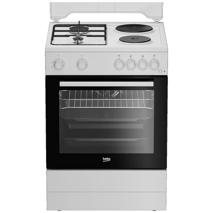 Beko Štednjak kombinirani, 2 el.ringle, 2 x plin, A - FBE64010WDN