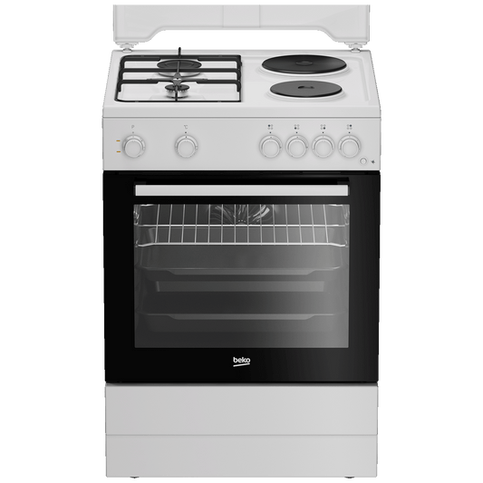 Beko Štednjak kombinirani, 2 el.ringle, 2 x plin, A - FBE64010WDN