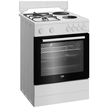 Beko Štednjak kombinirani, 2 el.ringle, 2 x plin, A - FBE64010WDN