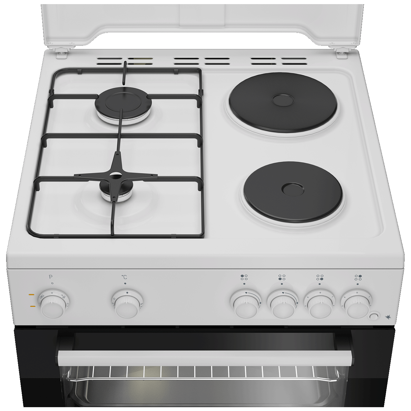 Beko Štednjak kombinirani, 2 el.ringle, 2 x plin, A - FBE64010WDN