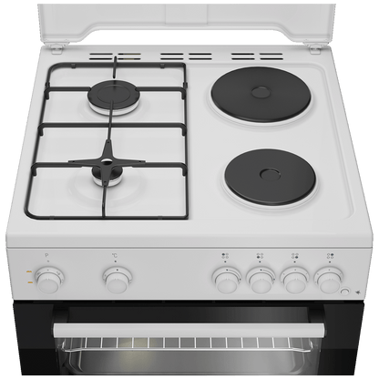 Beko Štednjak kombinirani, 2 el.ringle, 2 x plin, A - FBE64010WDN