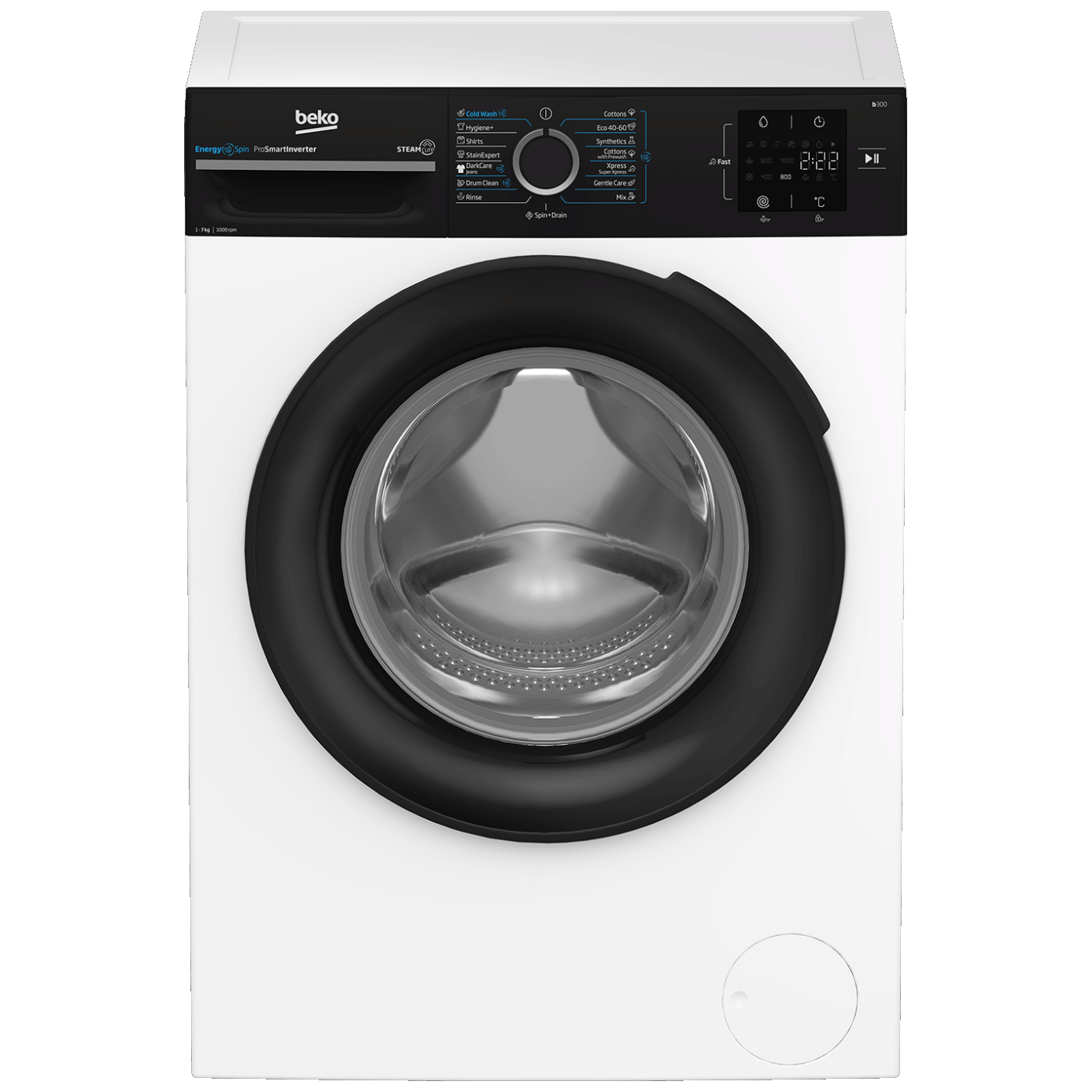 Beko Mašina za veš, 1000 obrtaja, 7 kg veša, SLIM, A - BM3WFSU37013WPBB