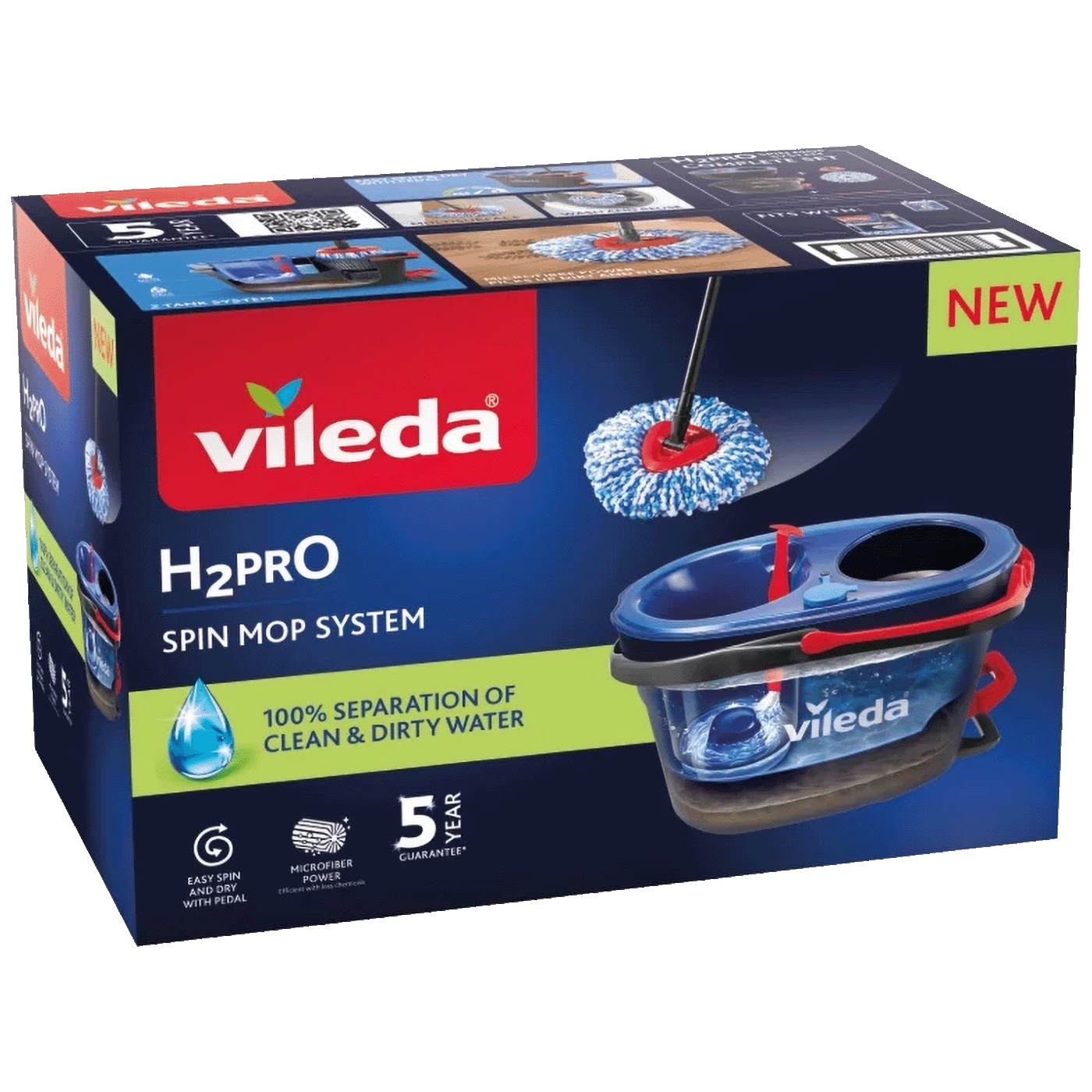 Vileda Set za čišćenje, H2PRO Spin Mop
