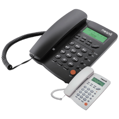 MeanIT Telefon stolni, LCD zaslon, ID broja, handsfree, crna - ST-300 Black