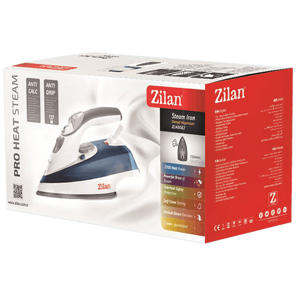 Zilan Pegla na paru, 2200 W, AntiCalc, plavo/bijela - ZLN8082