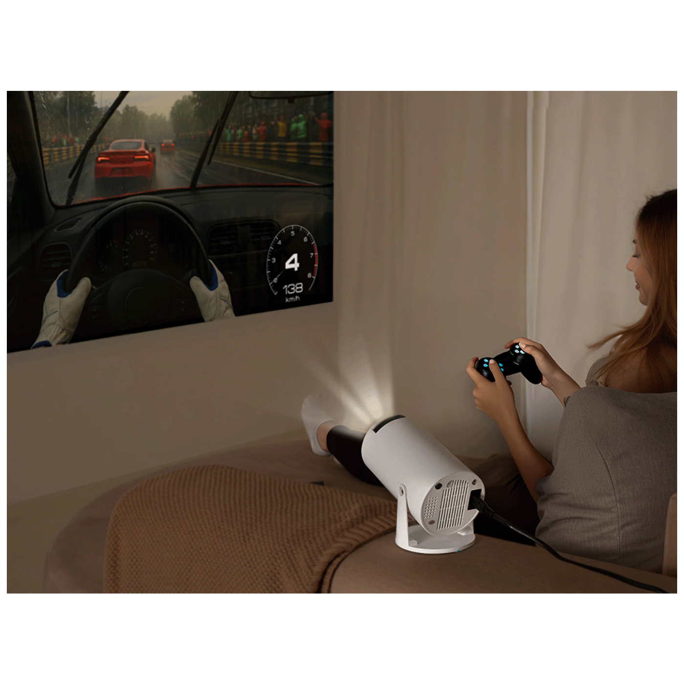 Tracer Pametni LED projektor, 720p, WiFi 2.4/5GHz, BT, Android - Vivid Pro